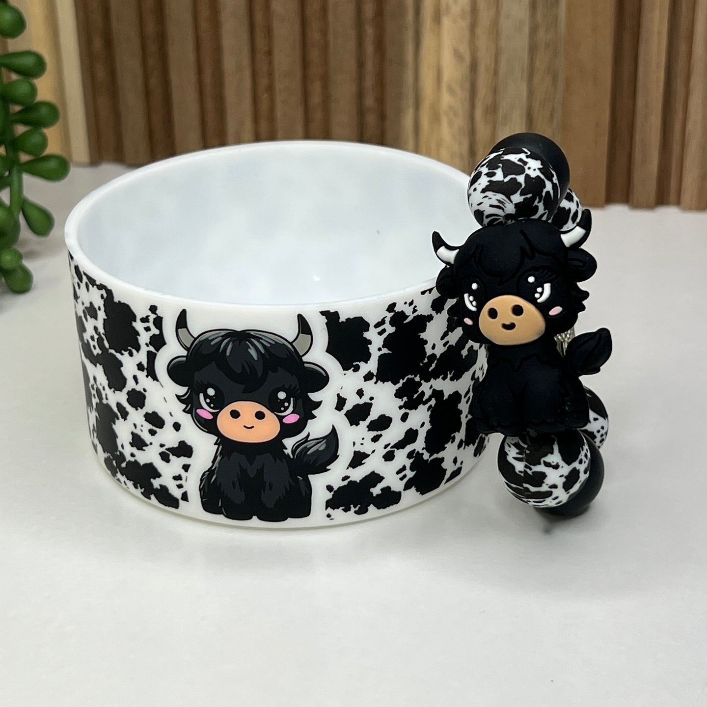 Black Gigi Tumbler Boot & Charm Set